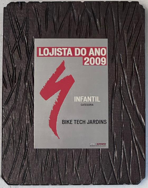 Specialized 2009 Retailer of the Year award, Kids category, Bike Tech Jardins