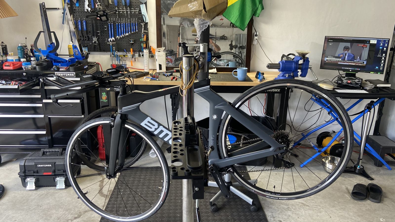 BMC triathlon bike serviced on-site